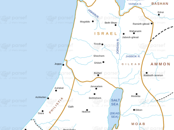 II Kings Israel and Judah Map image