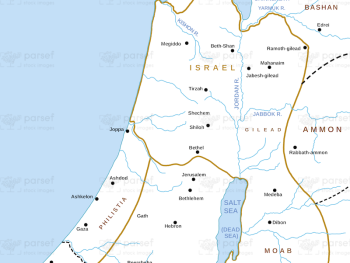 Israel and Judah Map image