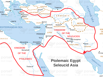 Ptolemaic Egypt Seleucid Asia Map image