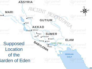 Genesis Garden of Eden Map image