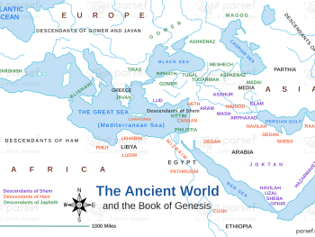 Ancient World of Genesis Map image