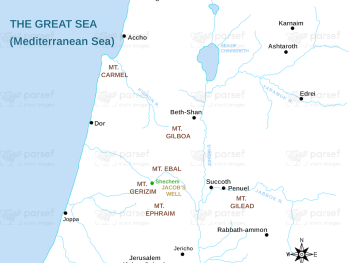 Genesis City of Shechem Map image
