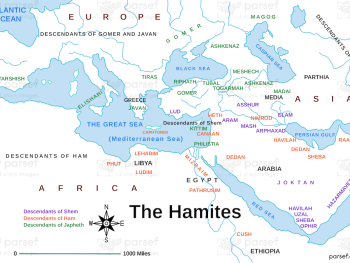 Genesis the Hamites Map image