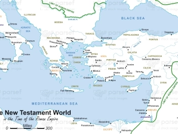 The New Testament World in the Time of the Roman Empire Map image